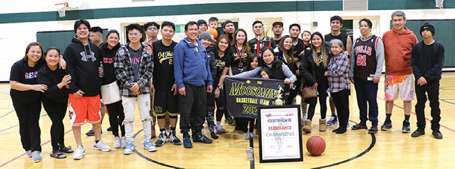 The Moosomin Pinoy Basketball Tournament in December, 2022. Every year the Pinoy community hosts a basketball tournament for local teams to play in.